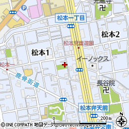 松本児童遊園トイレ周辺の地図