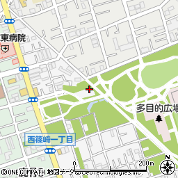 都立篠崎公園トイレ６周辺の地図