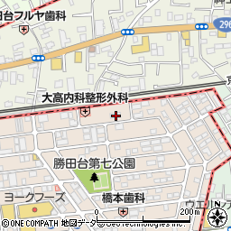 シャンテ勝田台周辺の地図