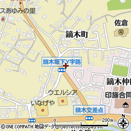 千葉県佐倉市鏑木町388周辺の地図