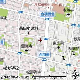 東京都台東区松が谷3丁目2-8周辺の地図