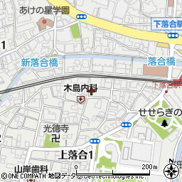 東京都新宿区上落合1丁目14-10周辺の地図