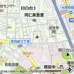 東京都文京区目白台3丁目8周辺の地図
