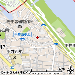 東京都江戸川区平井7丁目33周辺の地図