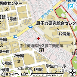 東京都文京区弥生2丁目7周辺の地図