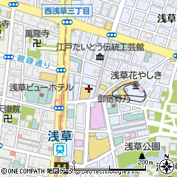 東京都台東区浅草2丁目14周辺の地図