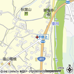 山梨県甲州市塩山千野520-19周辺の地図