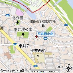 東京都江戸川区平井7丁目19周辺の地図