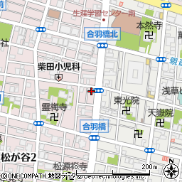 東京都台東区松が谷3丁目2-11周辺の地図