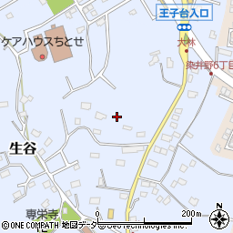 千葉県佐倉市生谷周辺の地図