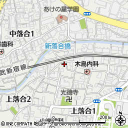 東京都新宿区上落合1丁目22-12周辺の地図