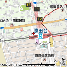 勝田台駅北口周辺の地図
