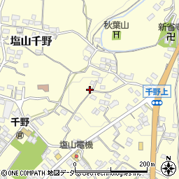 山梨県甲州市塩山千野595-3周辺の地図