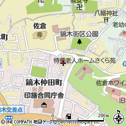千葉県佐倉市鏑木町352周辺の地図
