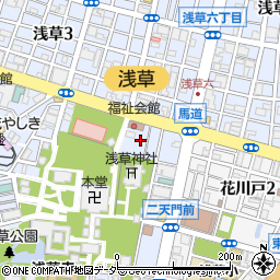 東京都台東区浅草2丁目31周辺の地図