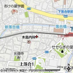 東京都新宿区上落合1丁目14周辺の地図