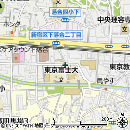 東京都新宿区下落合1丁目周辺の地図