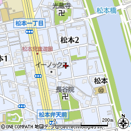 東京都江戸川区松本2丁目22-14周辺の地図
