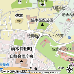 千葉県佐倉市鏑木町349-2周辺の地図