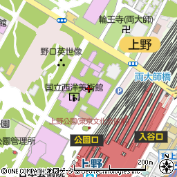 東京都台東区上野公園7周辺の地図