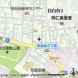 東京都文京区目白台3丁目15-26周辺の地図