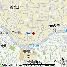東京都中野区若宮2丁目17-13周辺の地図
