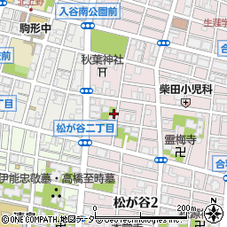 東京都台東区松が谷3丁目9-14周辺の地図