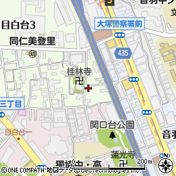 東京都文京区目白台3丁目1-11周辺の地図