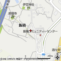 千葉県印旛郡酒々井町飯積周辺の地図