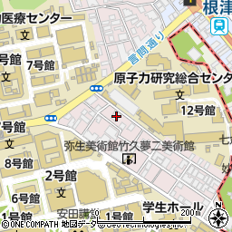東京都文京区弥生2丁目7-11周辺の地図