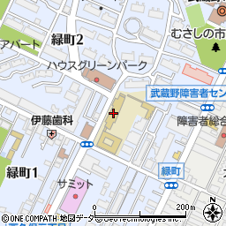 武蔵野東小学校周辺の地図