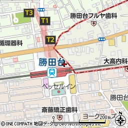 ツリーデン勝田台北口周辺の地図