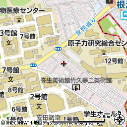 東京都文京区弥生2丁目7-7周辺の地図