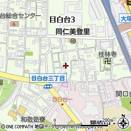 東京都文京区目白台3丁目9周辺の地図