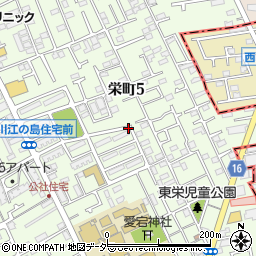 東京都立川市栄町5丁目周辺の地図