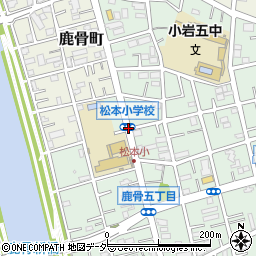 松本小学校周辺の地図