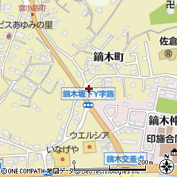 千葉県佐倉市鏑木町387周辺の地図
