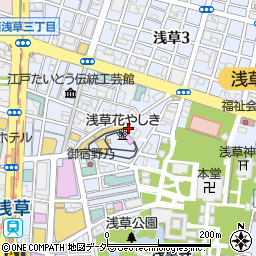 東京都台東区浅草2丁目28周辺の地図