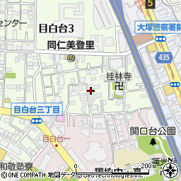 東京都文京区目白台3丁目7周辺の地図