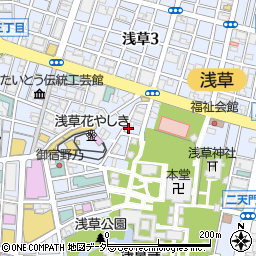 ＴＯＢＵ　ＰＡＲＫ浅草第４駐車場周辺の地図