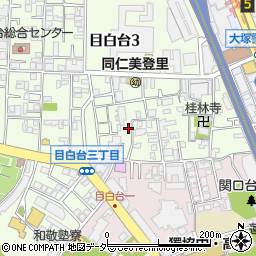 東京都文京区目白台3丁目9-20周辺の地図