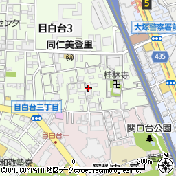 東京都文京区目白台3丁目7-9周辺の地図