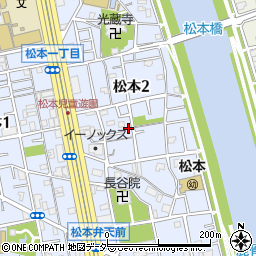 東京都江戸川区松本2丁目22-12周辺の地図