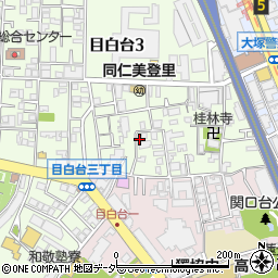 東京都文京区目白台3丁目8-9周辺の地図