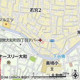 東京都中野区若宮2丁目24-5周辺の地図
