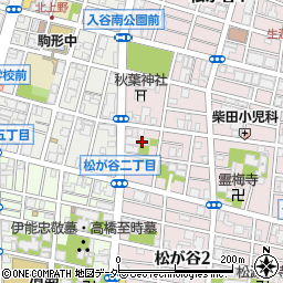 東京都台東区松が谷3丁目9周辺の地図