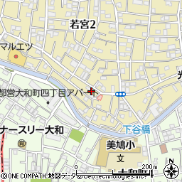 東京都中野区若宮2丁目24周辺の地図