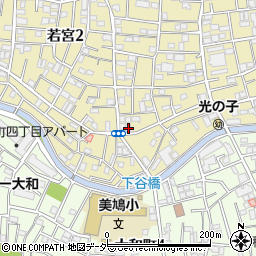 東京都中野区若宮2丁目16-5周辺の地図