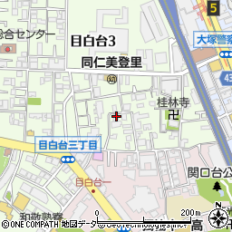 東京都文京区目白台3丁目8-10周辺の地図