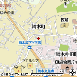 千葉県佐倉市鏑木町384周辺の地図